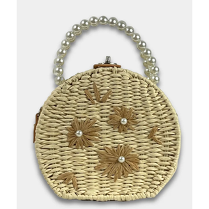 Lush Rattan Ivory Bag