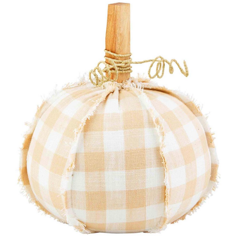 Medium Peach Raw Pumpkin Sitter