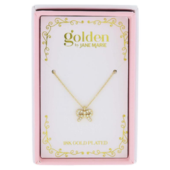Mini Crystal Bow Necklace