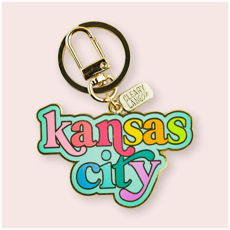 Kansas City Mint Script Keychain 