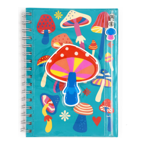 Mushrooms Pencil Pouch Journal