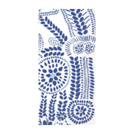 Nasia White Blue Guest Towels 