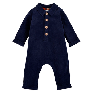 Navy Corduroy One-Piece