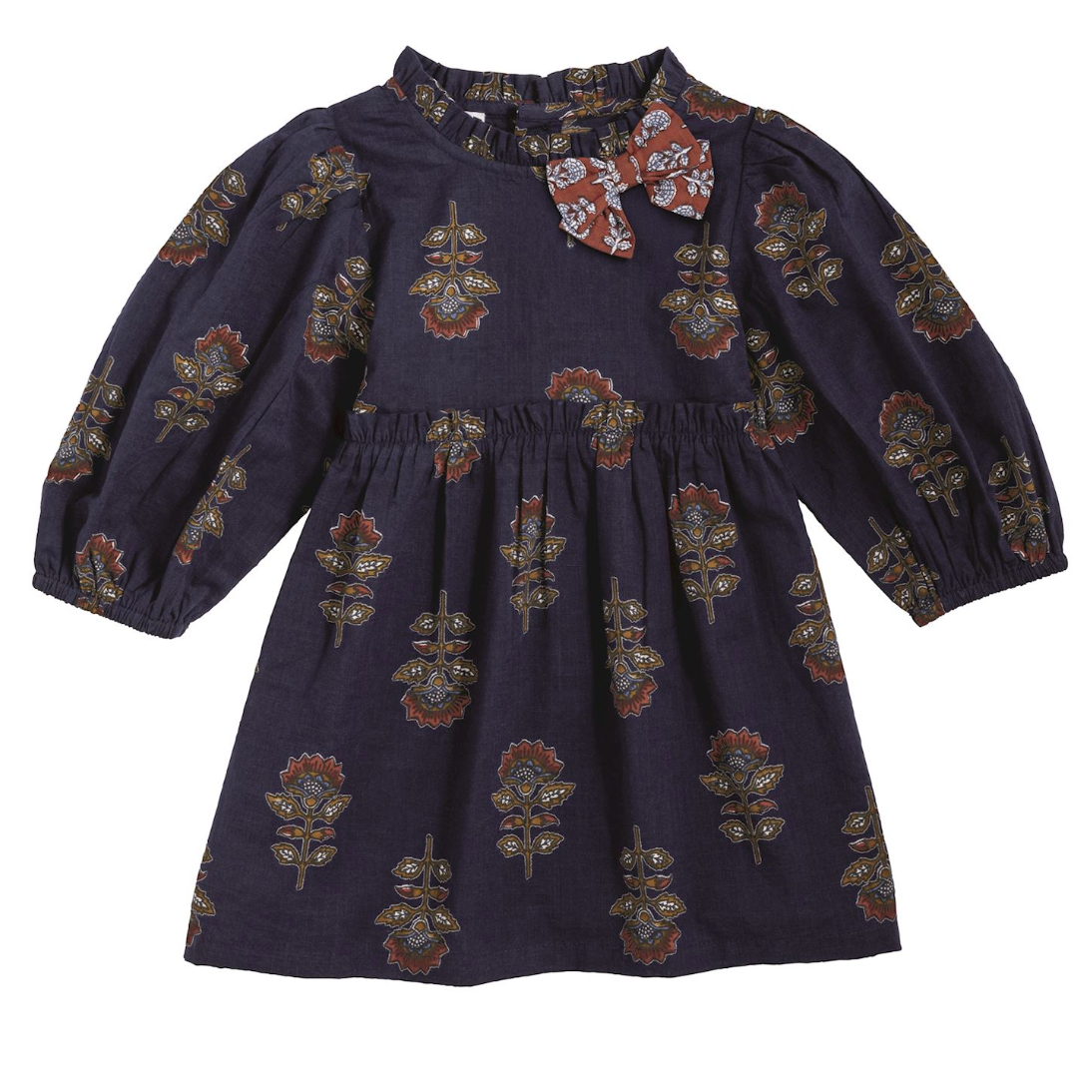 Navy Floral Dress