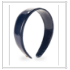 Navy Paige Wide Headband