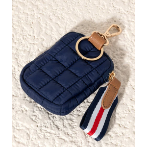 Navy clip on pouch
