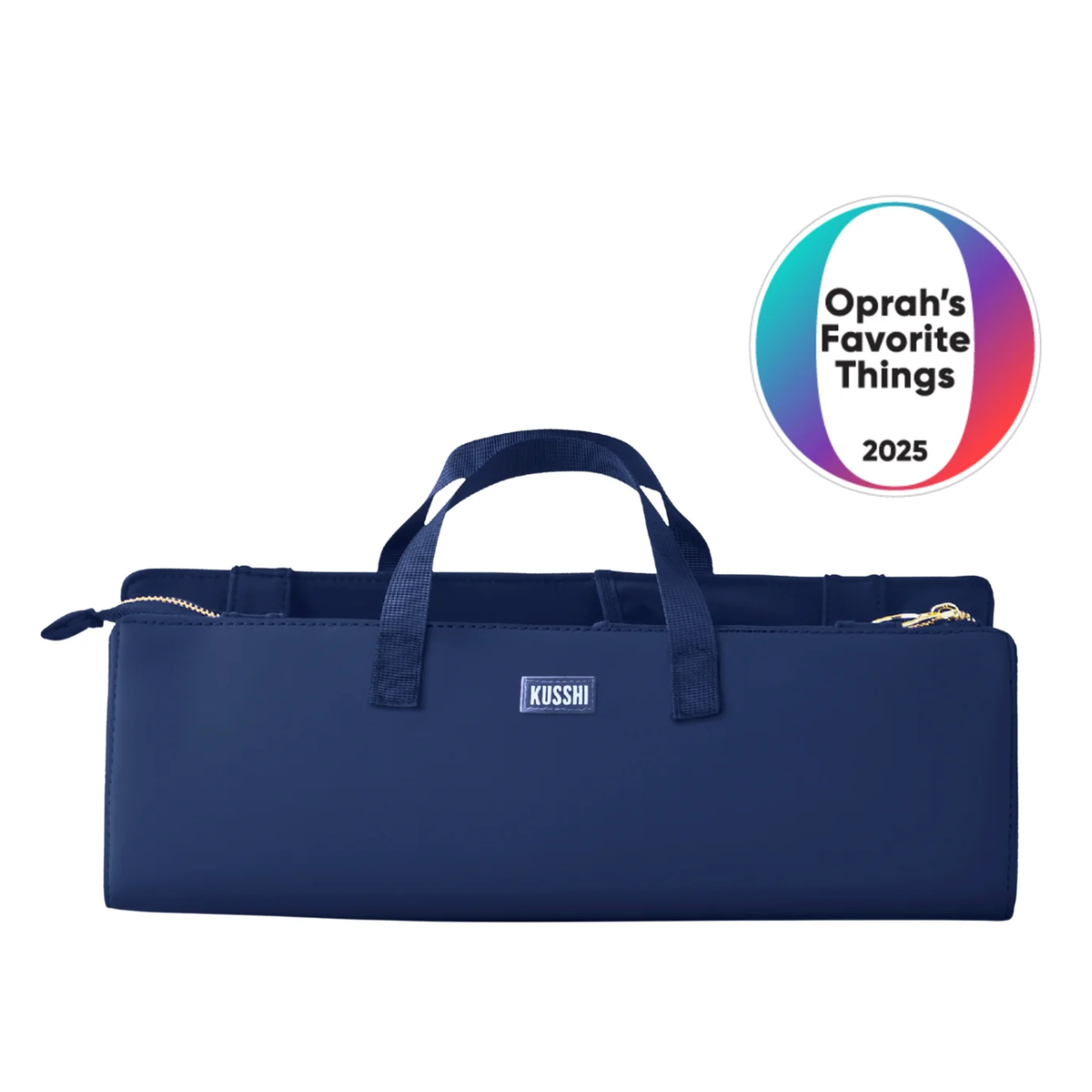 Navy with Khaki Interior Hair Tool Bag