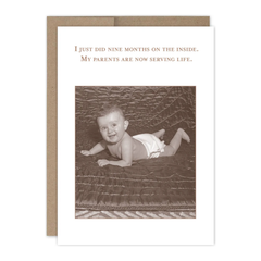 Nine Months Baby Card