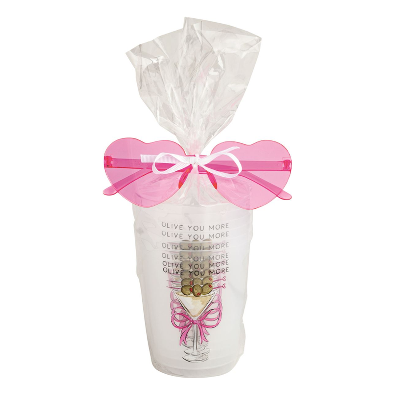 Olive You More Party Cups and Glasses Set