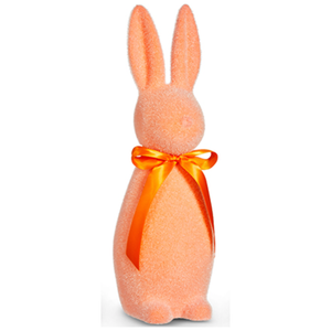 Orange Sherbert Flocked Bunny