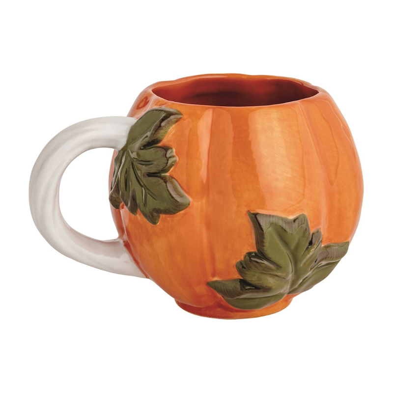 Orange Leaf Gourd Mug