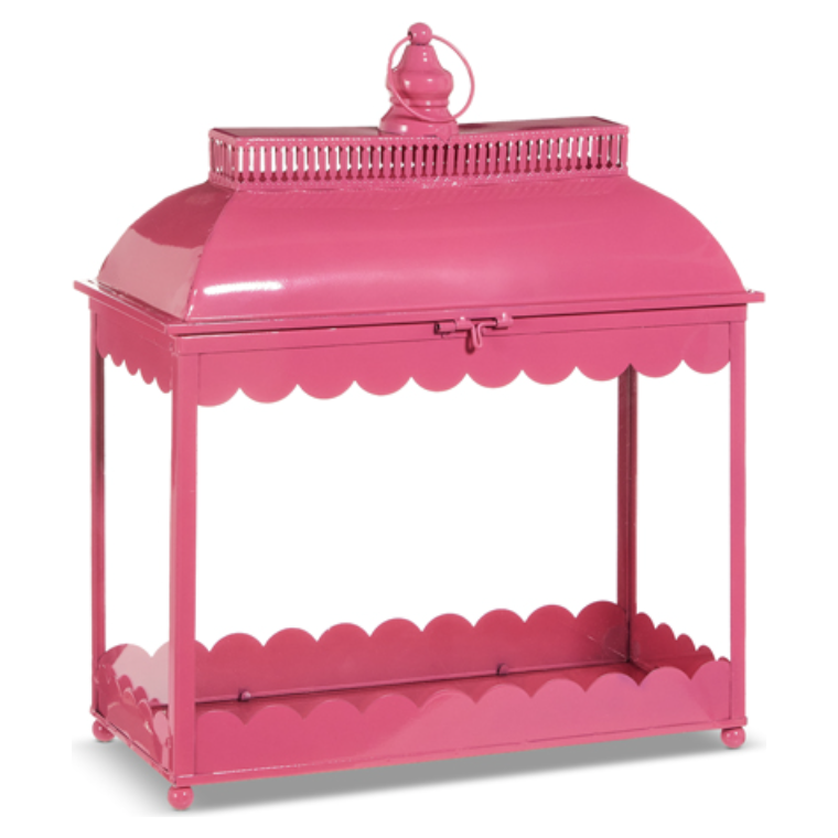 Pink Scalloped Lantern