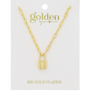Padlock 18K Gold Plated Necklace