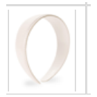 White Paige Wide Headband