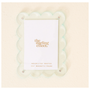 Pale Blue Mini Acrylic Picture Frame Magnet 