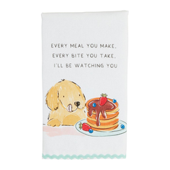 Pancake Towel Dog Ric-Rac Towel