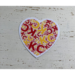 KC Heart Sticker