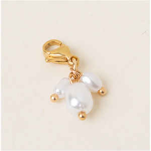 Pearl Trio Gold Charm 