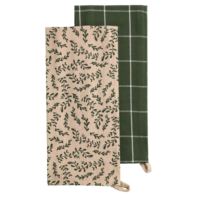  Pine Sprig White Christmas Towel Set