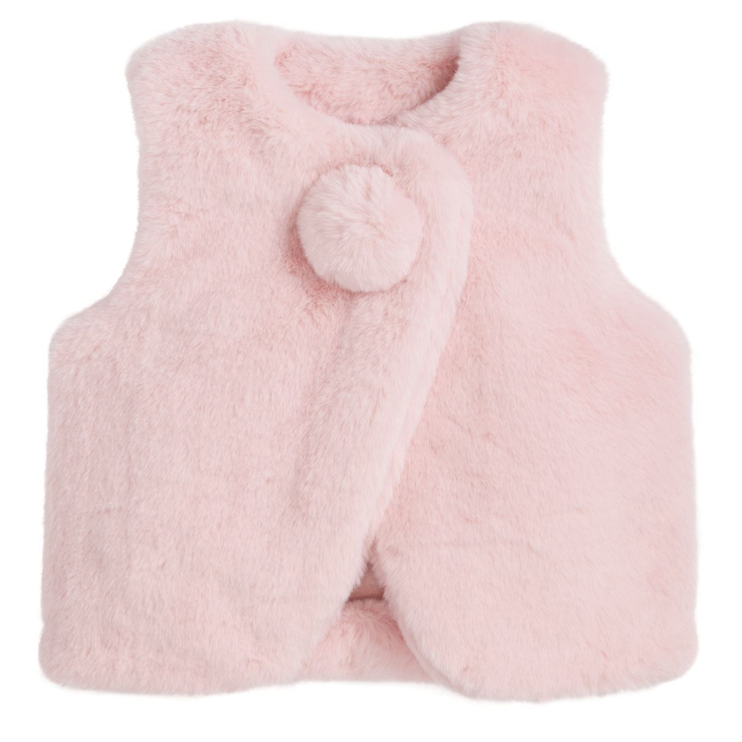 Pink Fur Vest