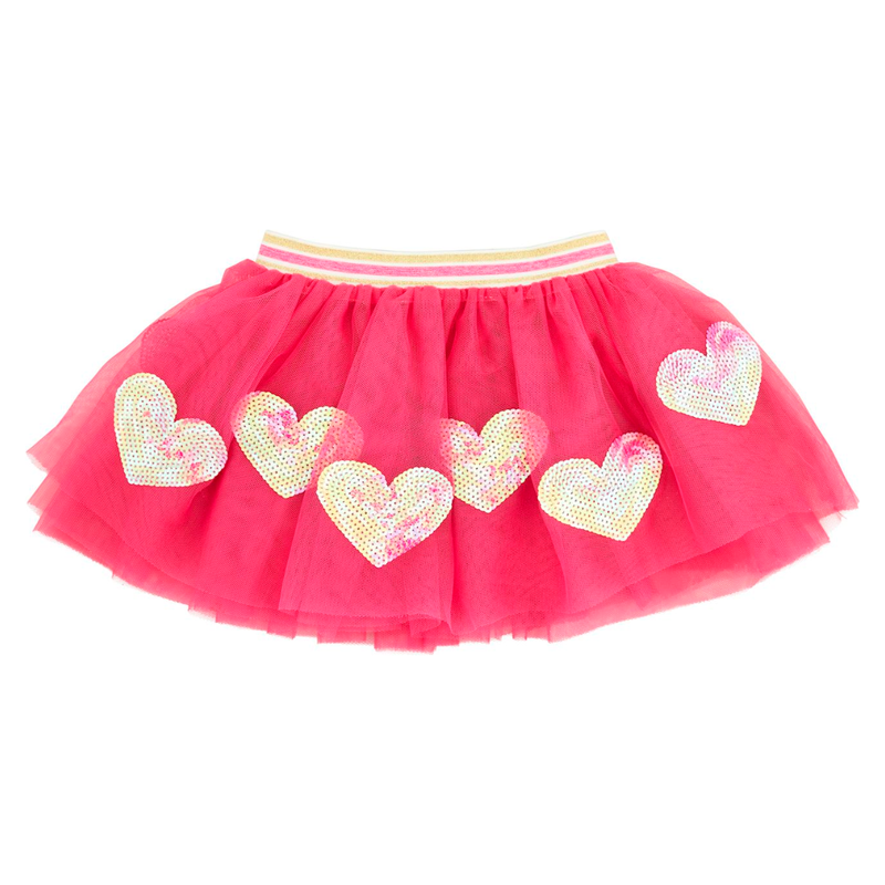 Pink Heart Sequin Tutu 