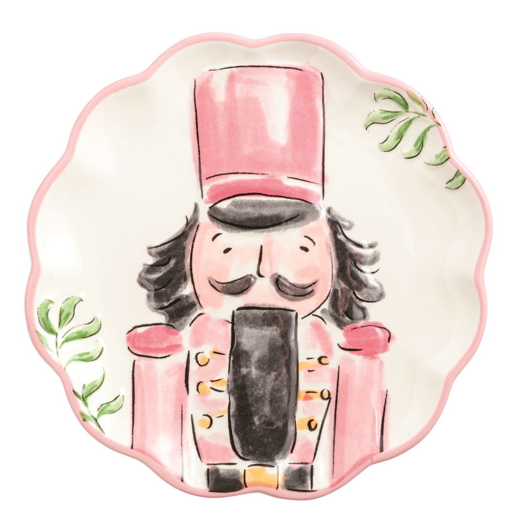 Pink Nutcracker Dessert Plate