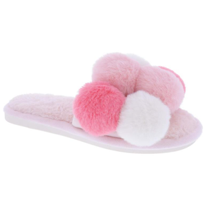 Pink Pom Slippers