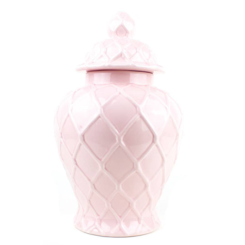 Pink Extra Large Ginger Jar