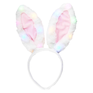 Pink Light Up Bunny Headband 