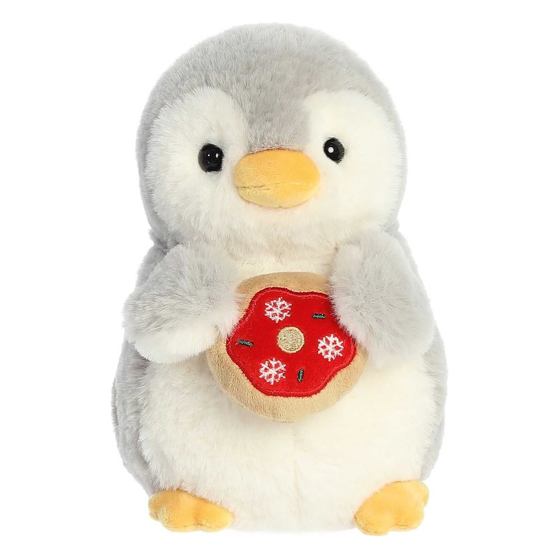 Pompom Penguin with Holiday Donut