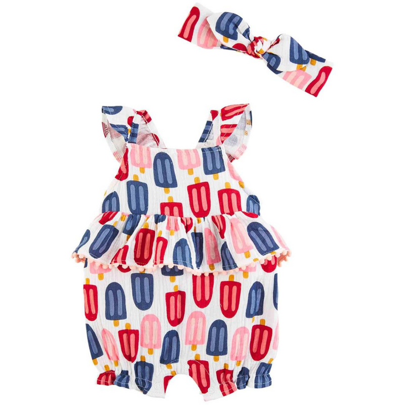 Popsicle Romper & Headband Set