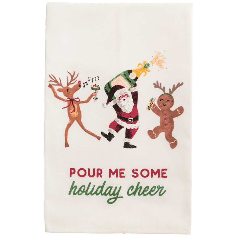 Tis the Season to be Drinkin Tea Towel