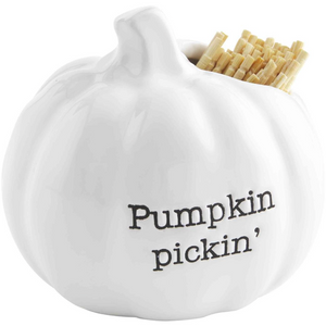 Pumpkin Pickin' Toothpick Holder Set