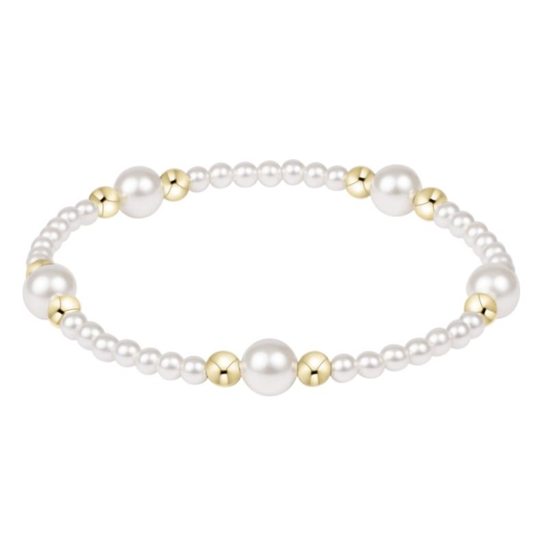 eNewton Purpose Pearl 6mm Pearl Bracelet