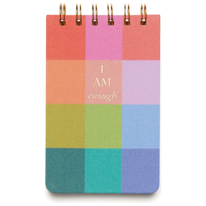 Rainbow Check Twin Wire Notepad