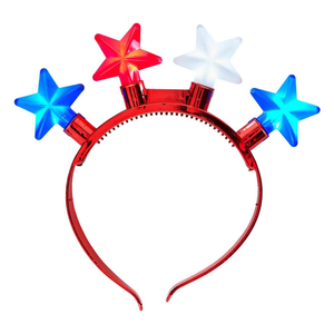 Red Light up Star Headband
