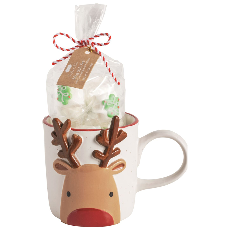 Reindeer Mug and Marshmallow Set