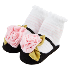 Rosette Mary Jane Baby Socks