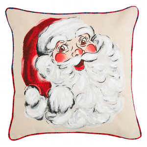 Santa Christmas Painted Pillow