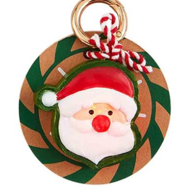 Santa Light up Dog Charm