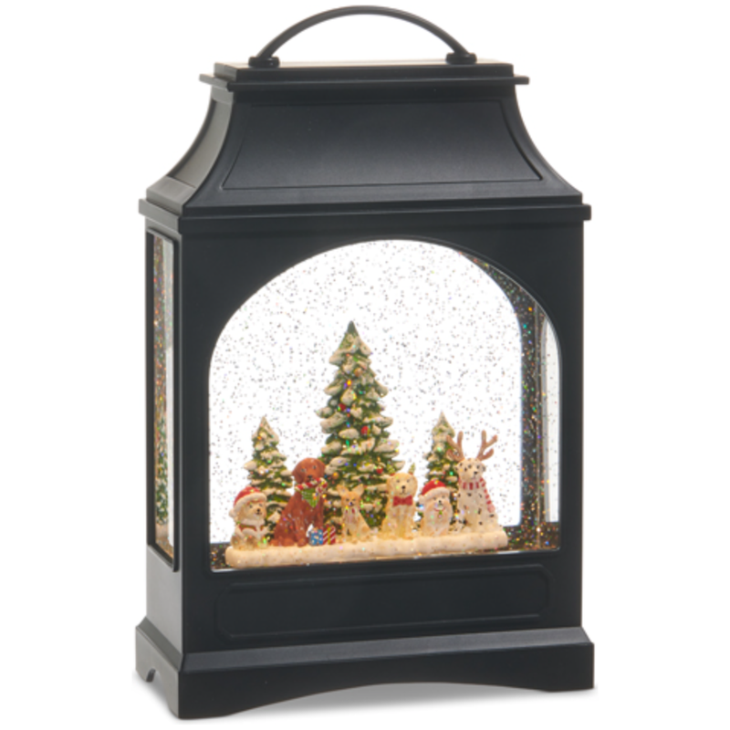Santa's Best Friend Lighted Water Lantern