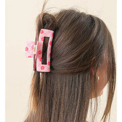 Check Hot Pink Claw Clip