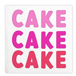 Cake Cake Cake Cocktail Napkins.