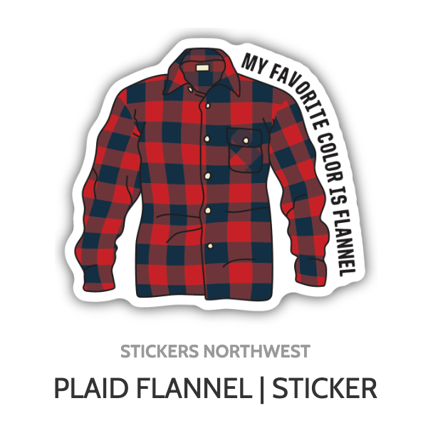 Flannel Sticker
