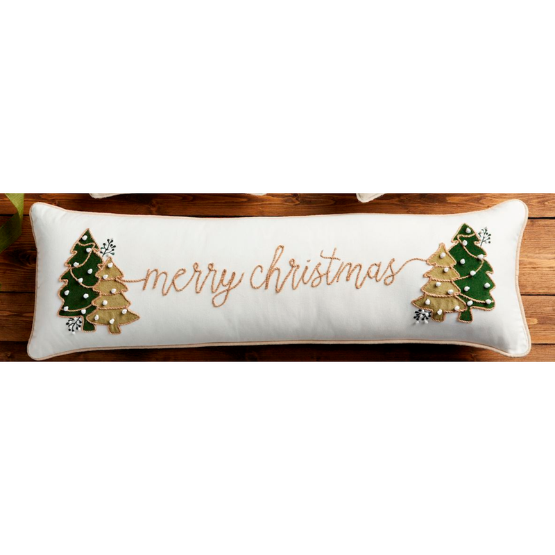 Velvet Tree Merry Christmas Pillow