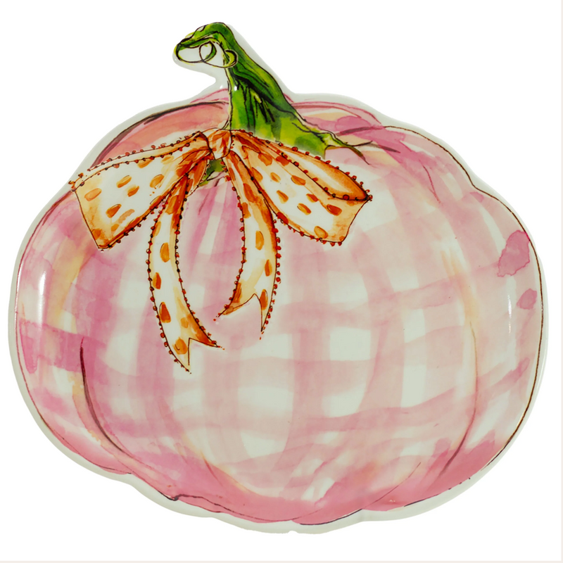 Pink Pumpkin Plate