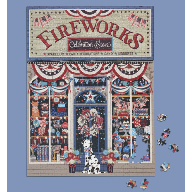 Flags and Fireworks 500 Piece Puzzle