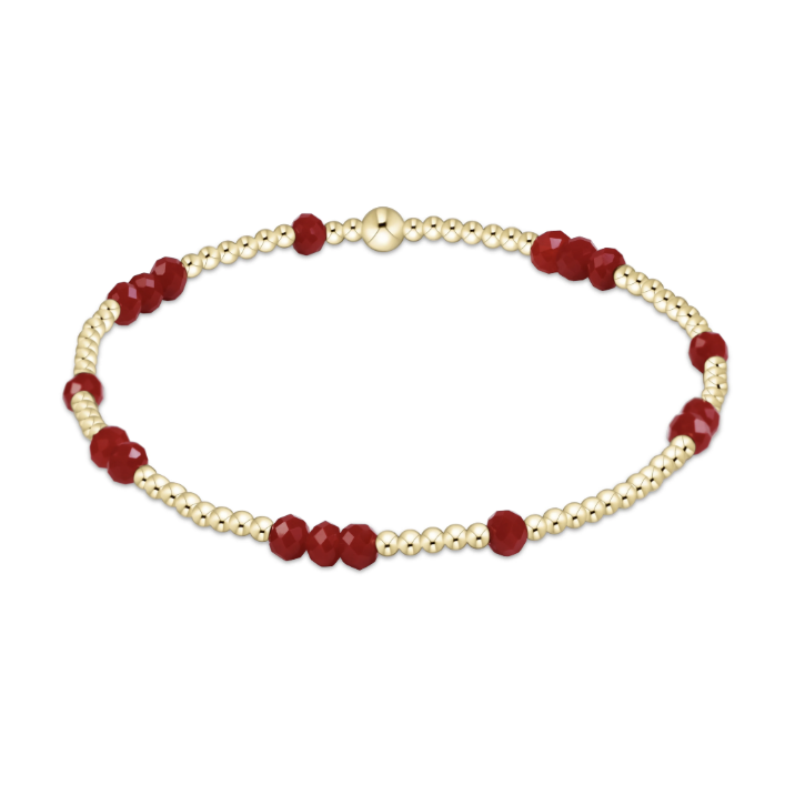 eNewton Gameday Flirty Hope Unwritten Crimson Bracelet