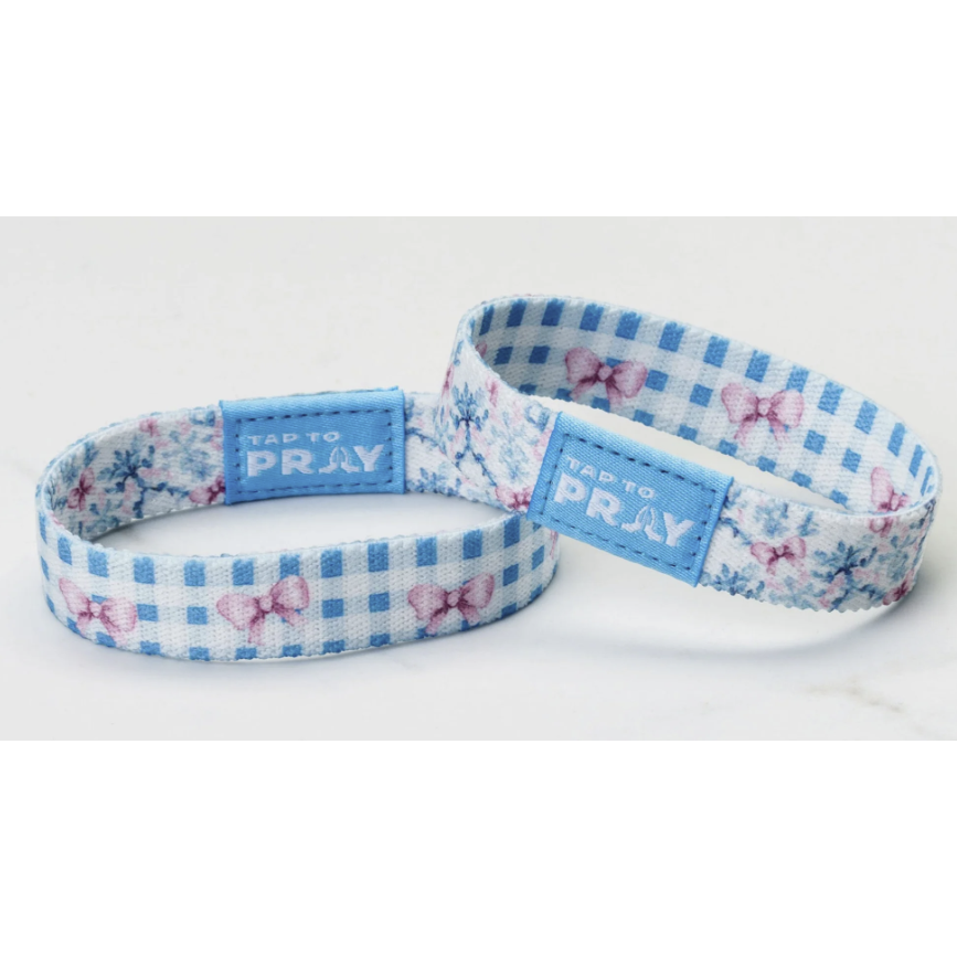 Tap to Pray Wristband-Blue Belle