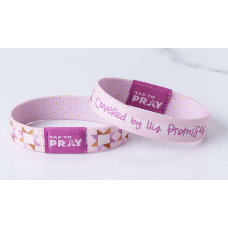 Tap to Pray Wristband-Covered by His Promises